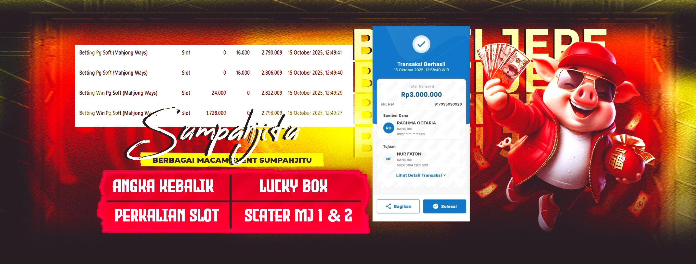 MEMBER SUMPAHJITU RAIH KEMENANGAN FANTASTIS! ID MBAHTON*