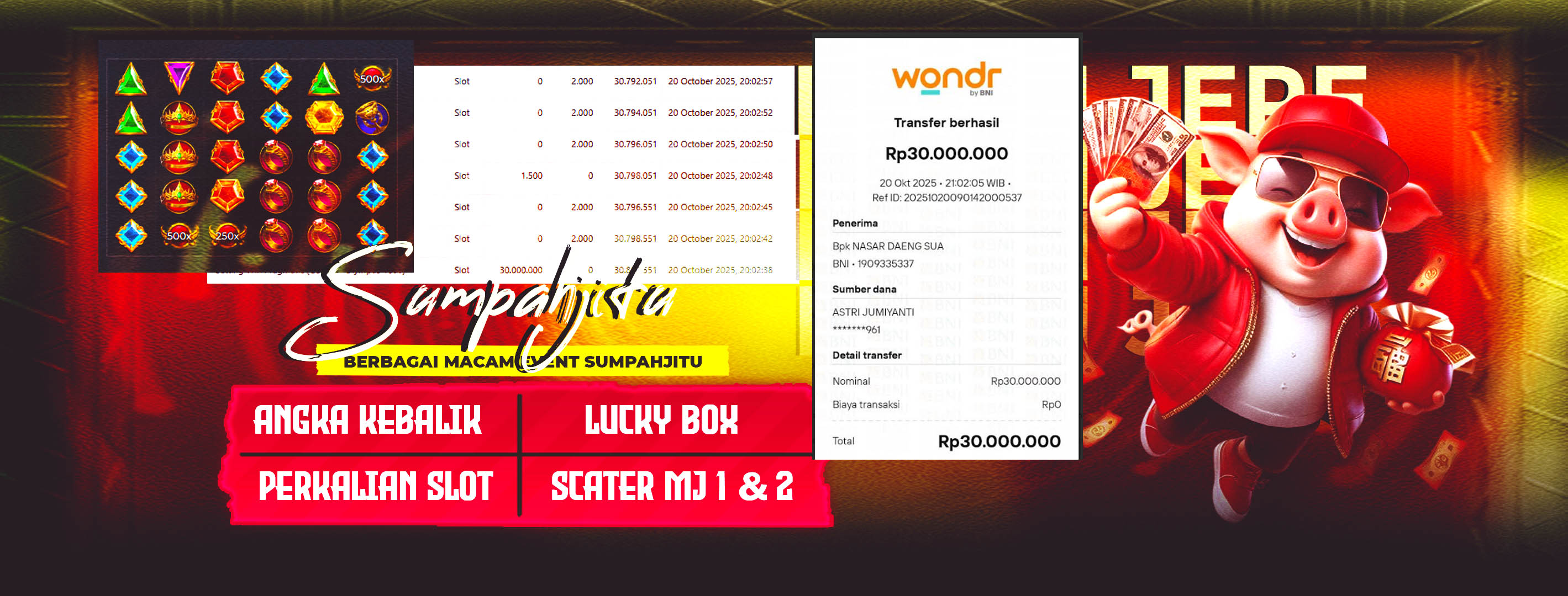 SumpahJitu Member Kembali Menang Besar di Gates of Olympus 30 juta