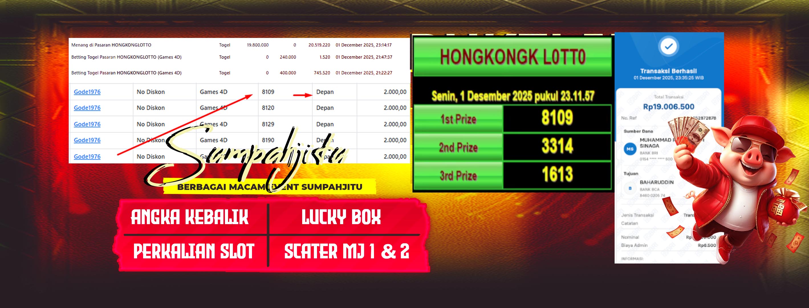 💰 HONGKONG LOTTO PECAH! MEMBER SUMPAHJITU PANEN KEMENANGAN 💰